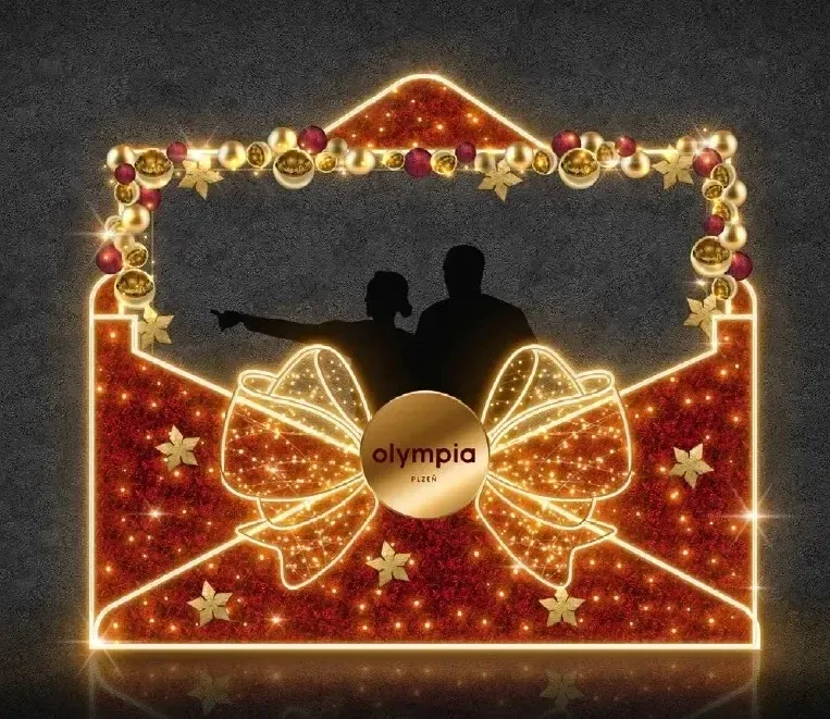 Koperta świetlna LED, 330 x 280 x 100 cm, ciepła biel, 230 V, 185,8 W, 79,6 kg, wykonana z 7 części