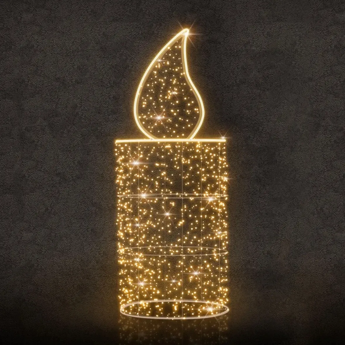 Świeca LED 3D Twinkly RGB, 70 × 214 × 70 cm, 24 V, 8 kg, 1 część
