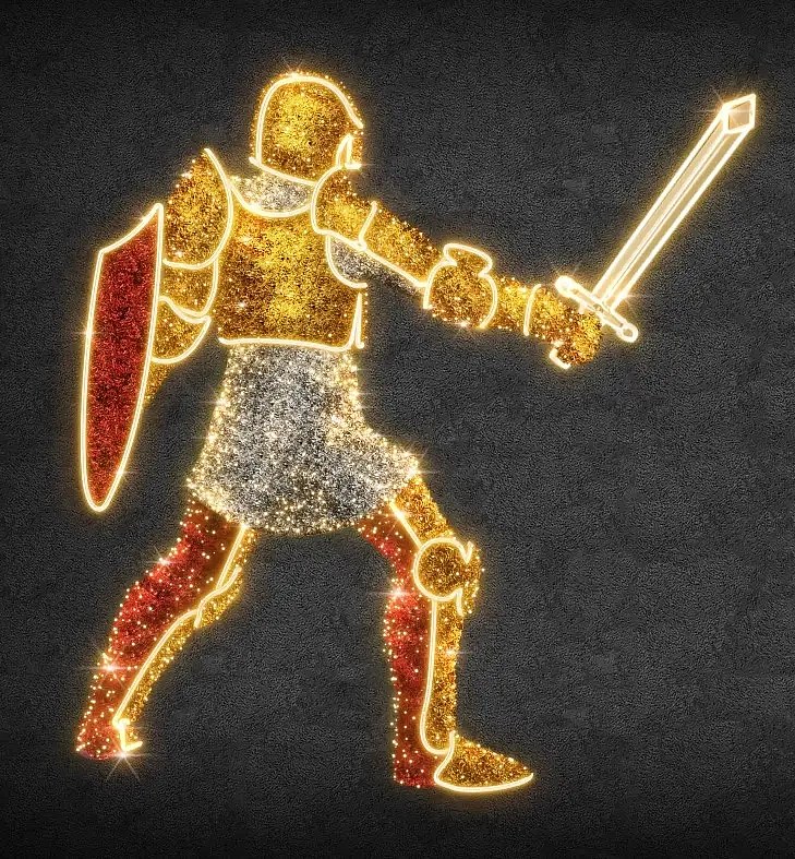 Eco Fix 2D LED knight V, WI, ciepła biel, aluminium