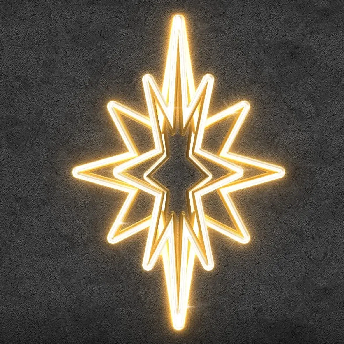 Lampka choinkowa Easy Fix 3D LED, 95 × 150 × 95 cm, ciepła biel, aluminium