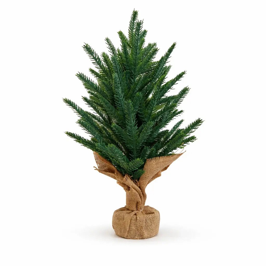Choinka sztuczna z igłami sosnowymi 57 cm, plastikowa i metalowa, IP20 do wnętrz