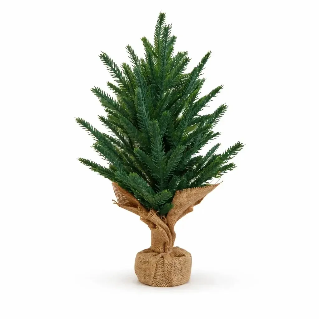 Choinka sztuczna z igłami sosnowymi 57 cm, plastikowa i metalowa, IP20 do wnętrz