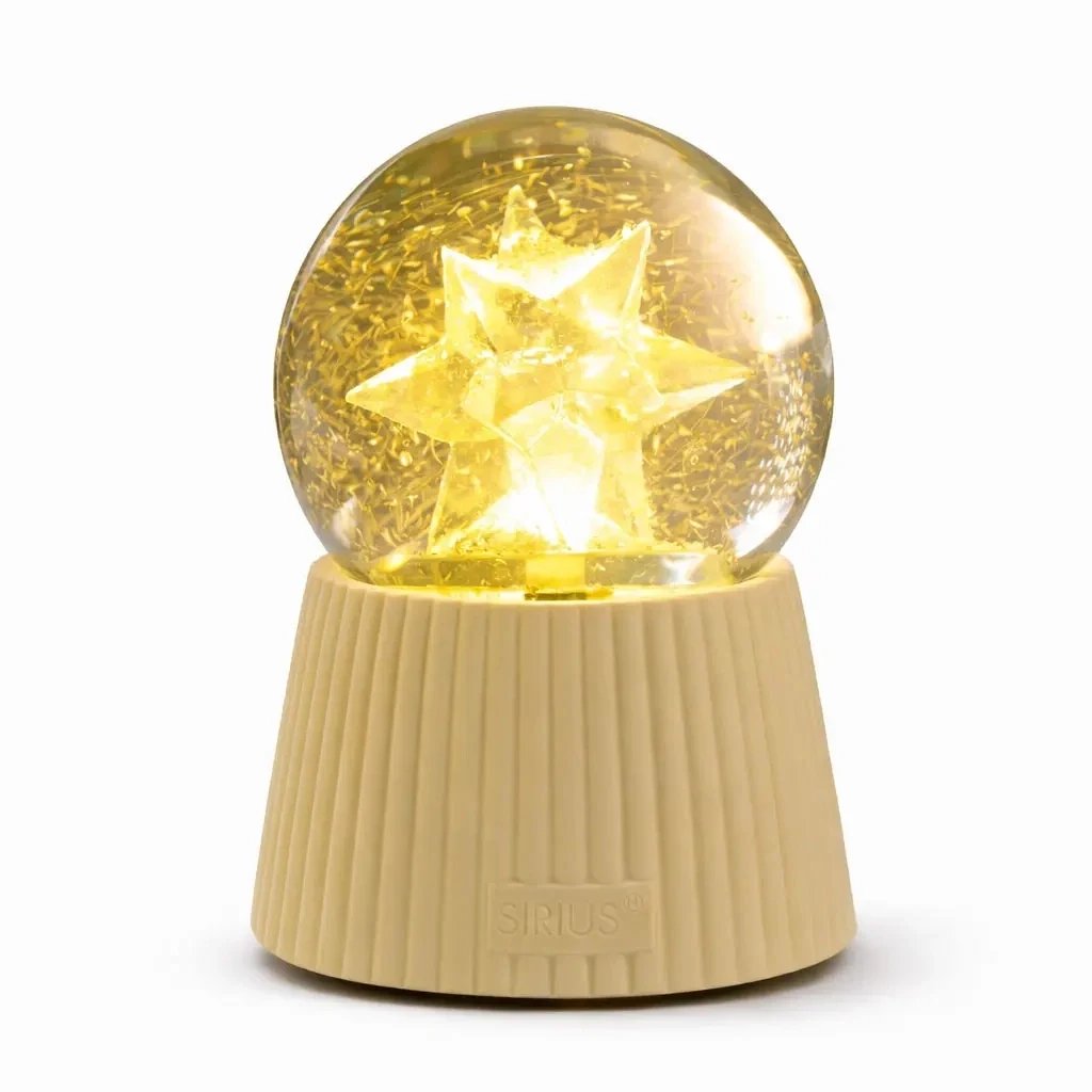 Świecący bałwanek LED, 10 × 14,5 cm, gwiazda