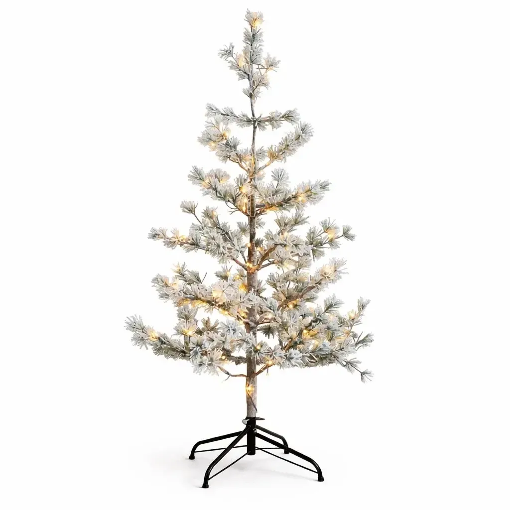 Choinka LED Alfi, 120 cm, śnieżna