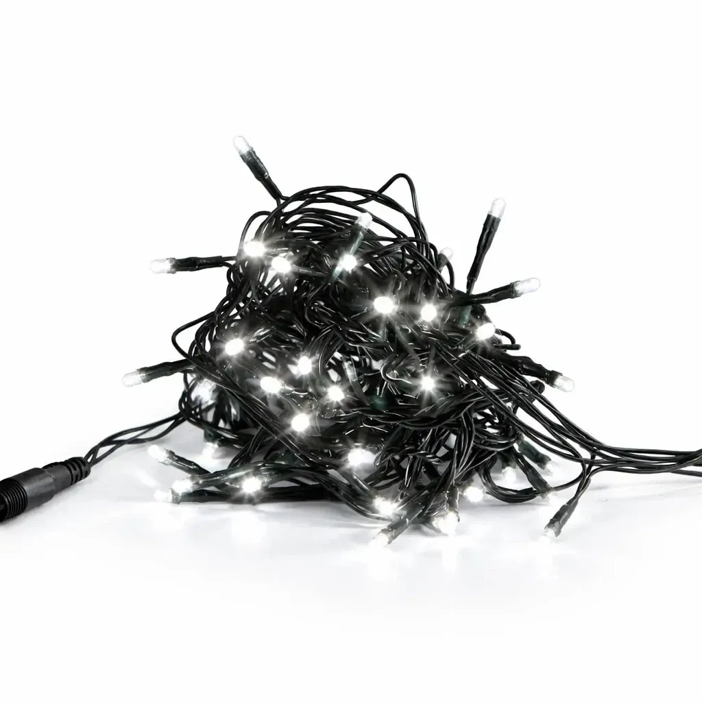 Lampki choinkowe LED 20 m mrożona biel IP44, z zasilaczem Hobby Line