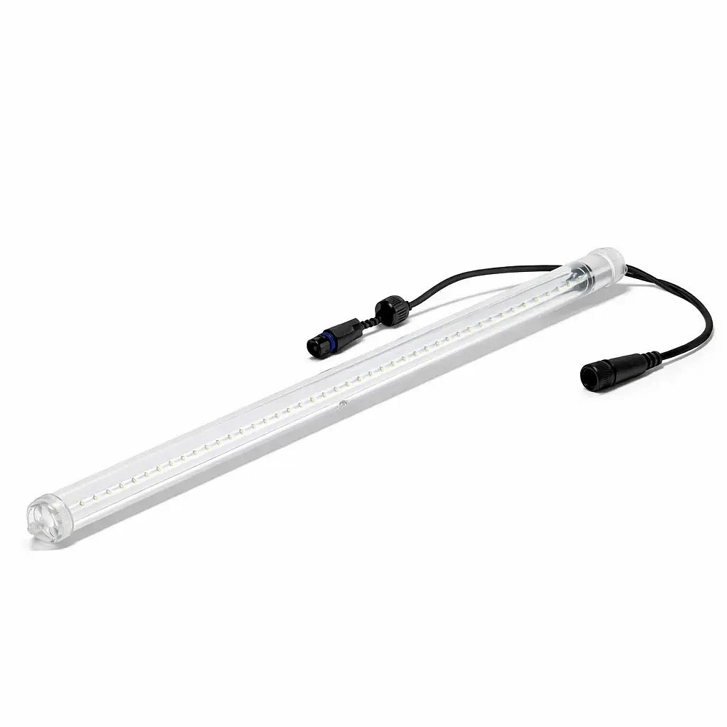 Easy Fix LED – padający śnieg, 100 cm, lodowobiały, 200 diod, czarny kabel, IP67, przedłużacz
