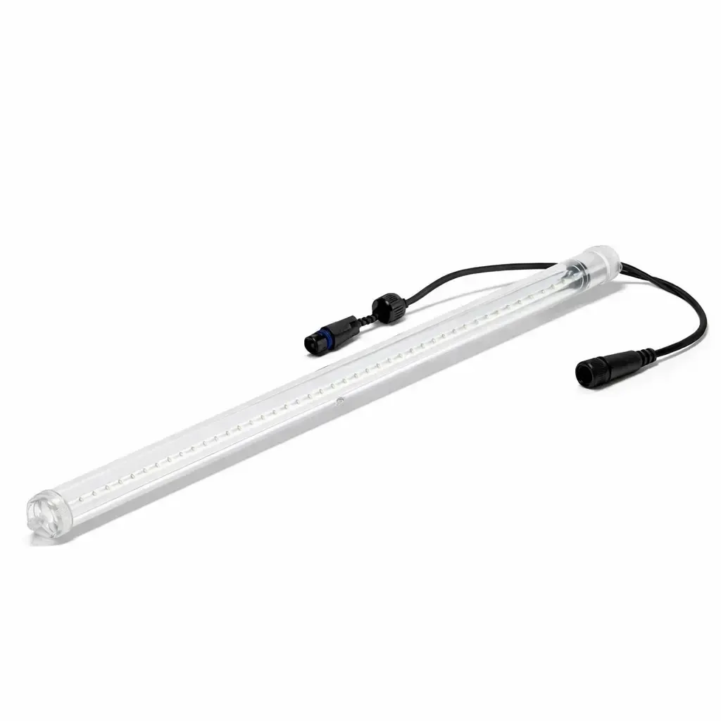 Easy Fix LED padający śnieg 100 cm, lodowata biel, 200 diod LED, czarny kabel IP44, przedłużacz