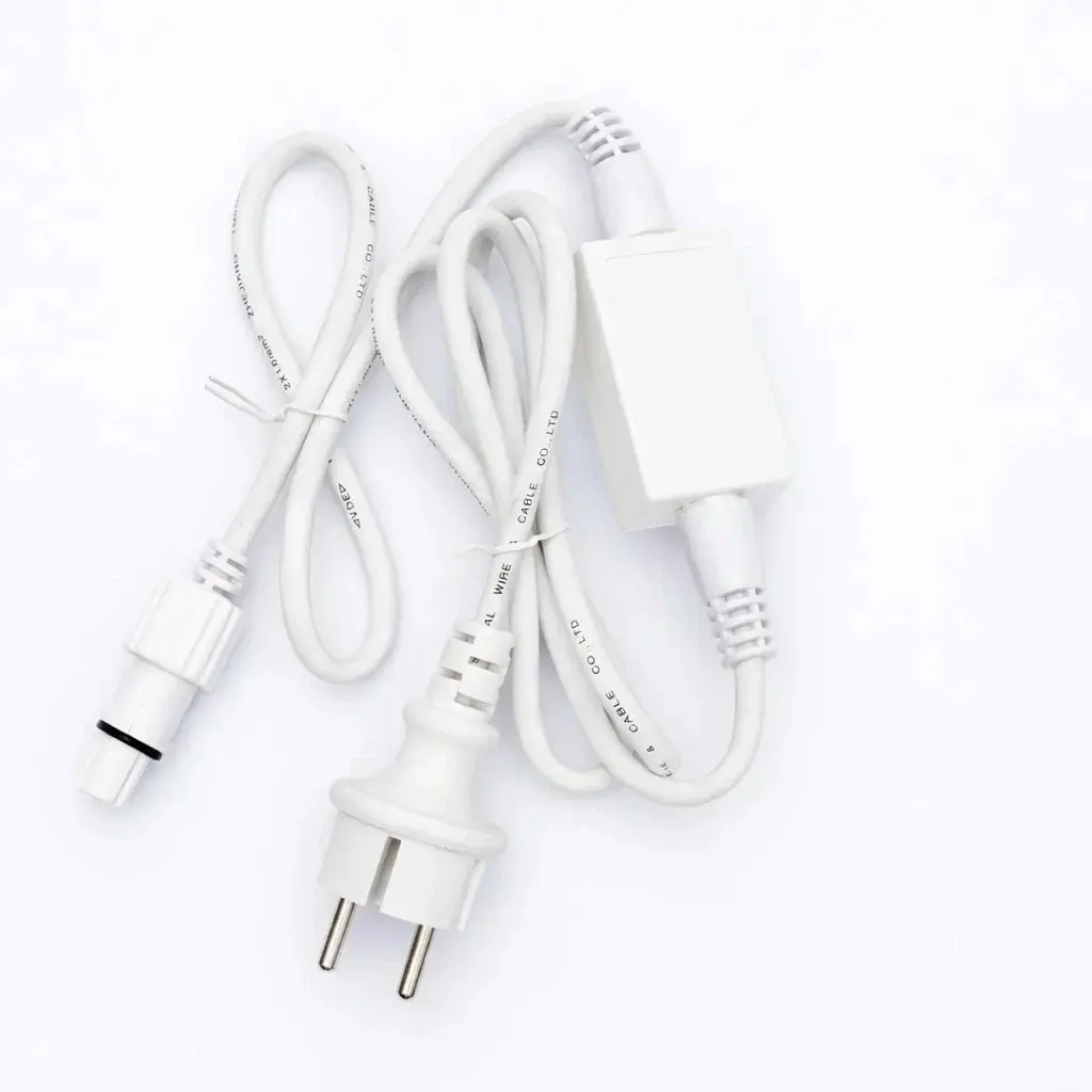 Kabel zasilający Easy Fix Outdoor 480 W z nierozłącznym przewodem AC/DC, 150 cm, biały, IP67, 230 V