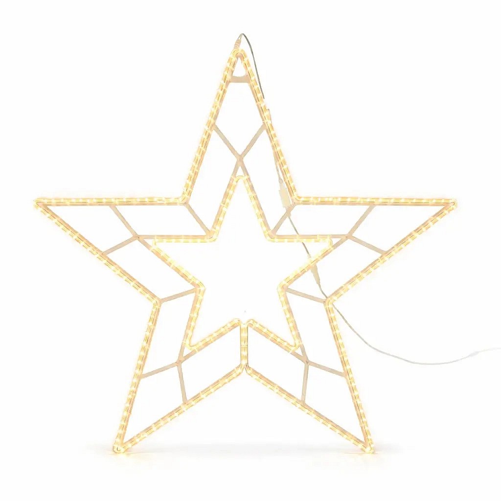 Easy Fix 2D LED star light VII, 153 × 157 × 3 cm, ciepły biały, wisząca, druk 3D