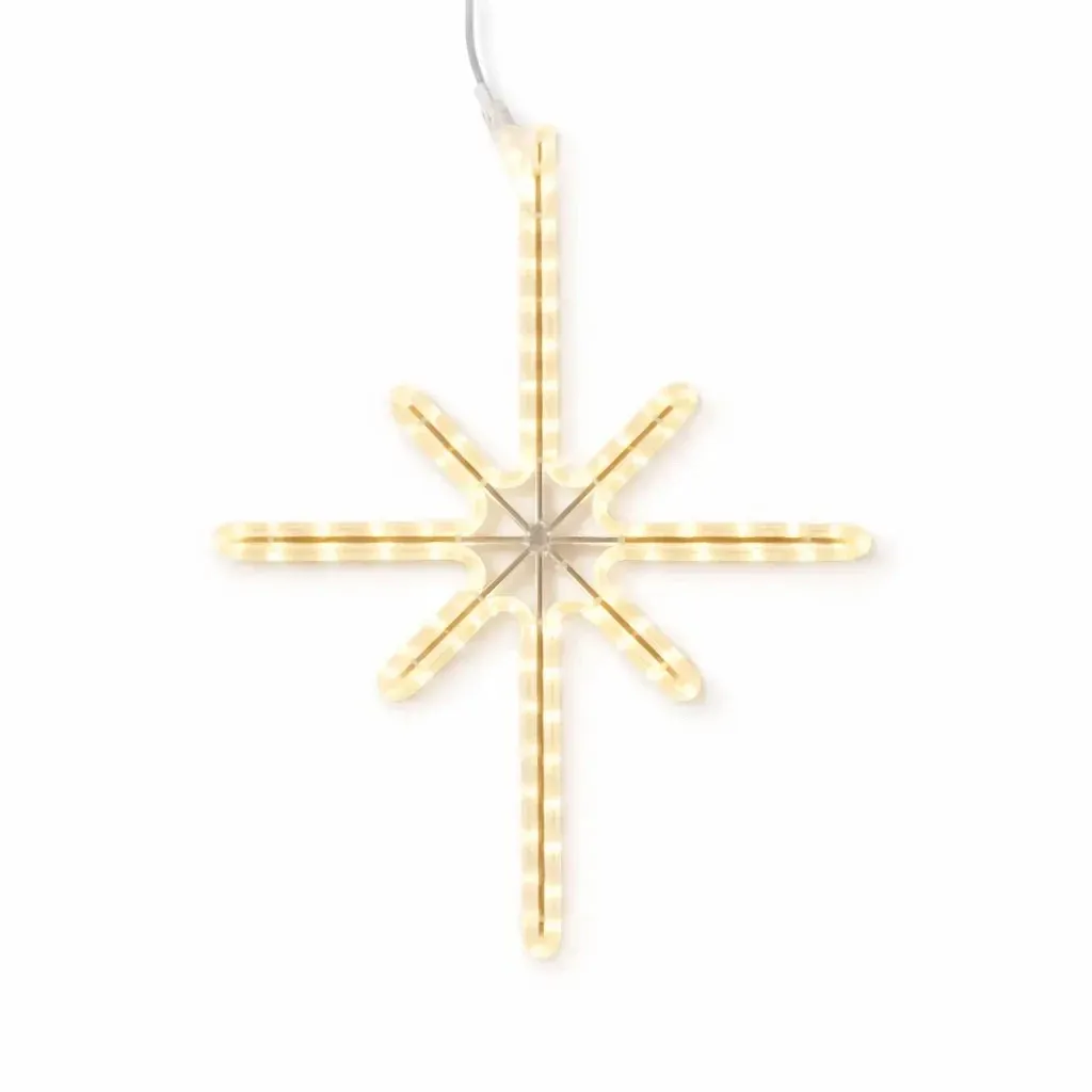 Easy Fix 2D LED star light Polaris I., 53 × 90 cm, ciepły biały, wisząca, aluminium