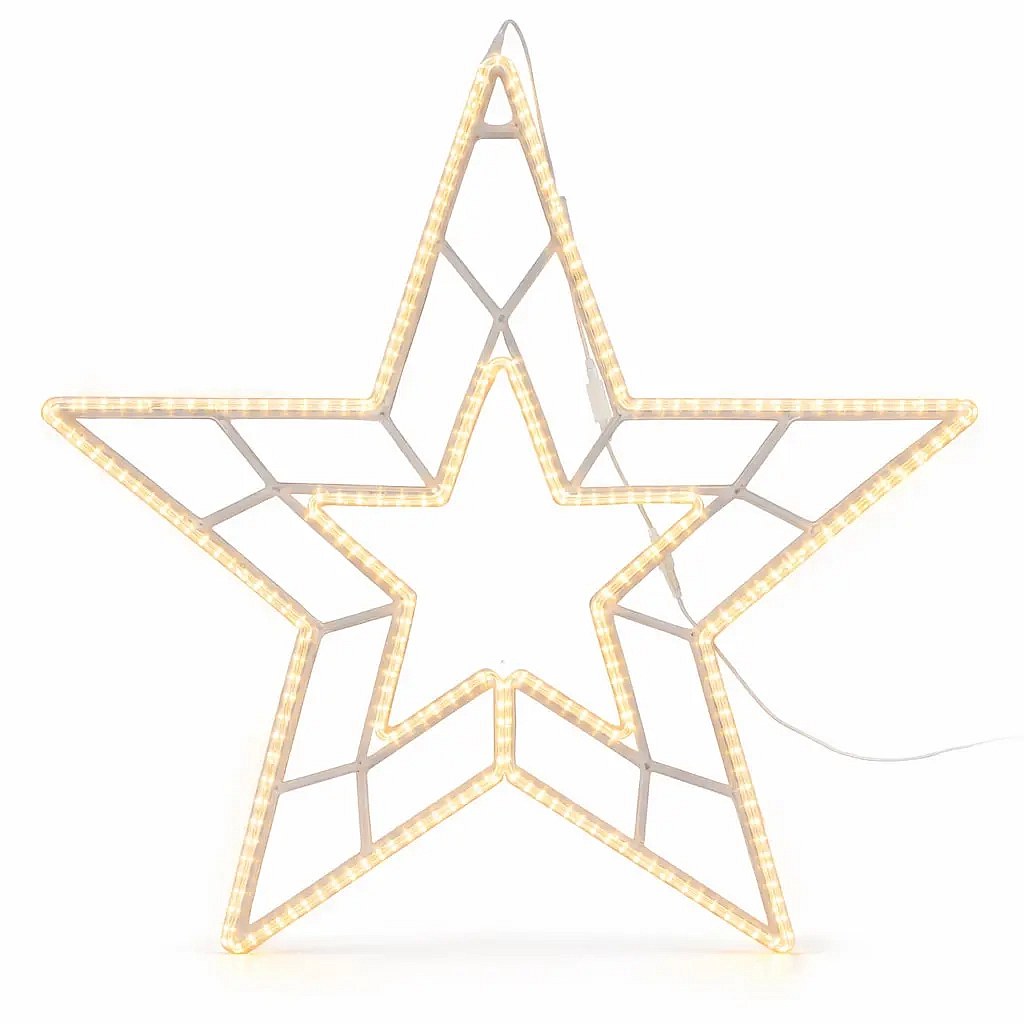 Easy Fix 2D LED star light VII., Ø 100 cm, ciepła biel, wisząca, aluminium