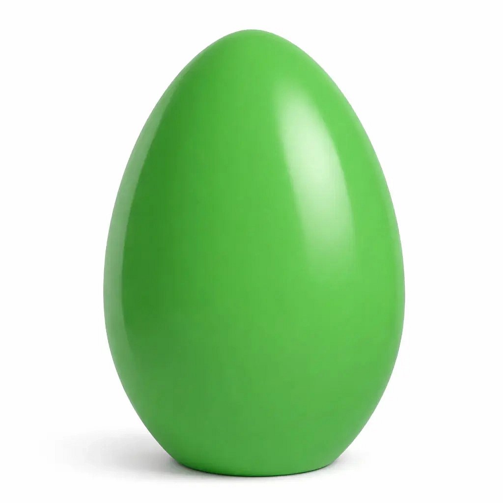 Dekoracja wielkanocna 3D 200 cm, zielona, niepodświetlana, używana