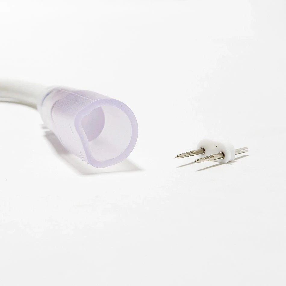 Kabel połączeniowy do jednostronnego neonu LED D-TYP, IP67, 25 cm, biały, męski