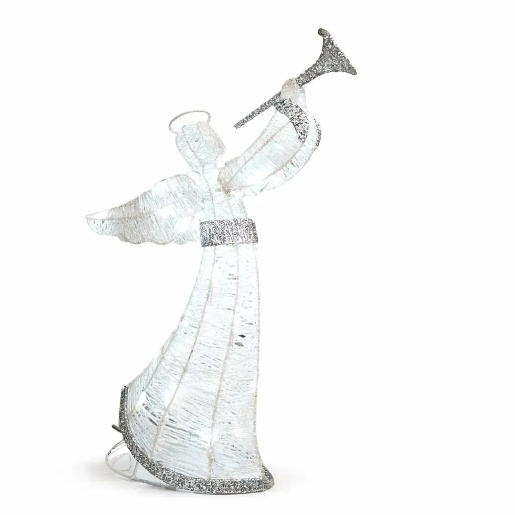 Zewnętrzny anioł 3D LED z tubą 50 cm, biały LED z lampą błyskową, IP44, 24 V