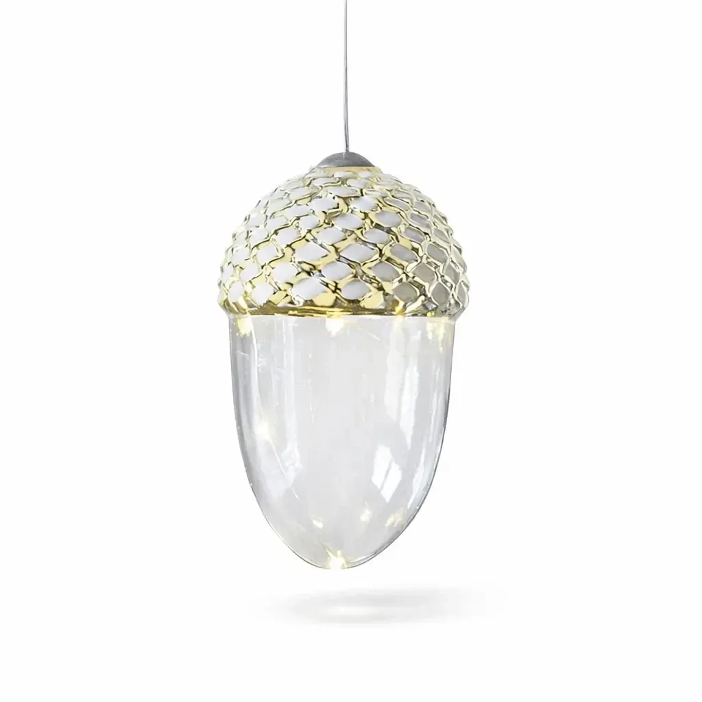 Dekoracja LED żołądź 13 cm, wisząca