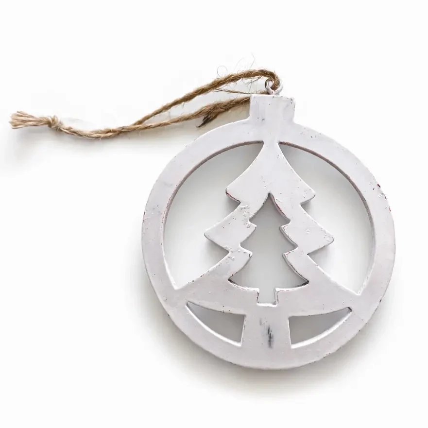Ozdoba choinkowa 9,5 cm, metal z patyną, do zawieszenia