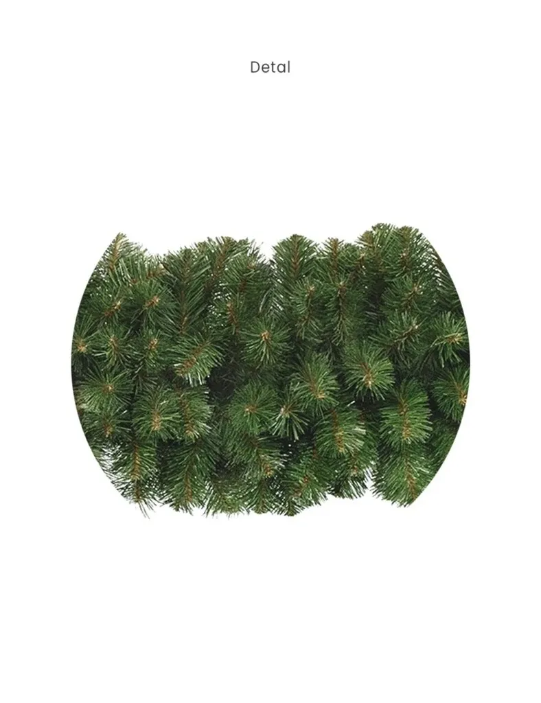 Sztuczna girlanda świąteczna 3D z igieł sosnowych 200 cm, Ø 14 do 30 cm, zielona