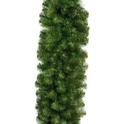 Sztuczna girlanda świąteczna 3D z igieł sosnowych, 100 × 50 cm, zielona