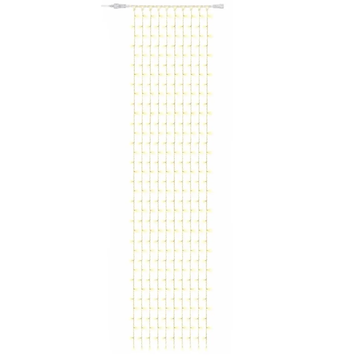 Easy Fix – wewnętrzna girlanda świetlna LED, 100 × 500 cm, ciepła biel z efektem FLASH, 500 diod, przezroczysty kabel, IP20, przedłużacz