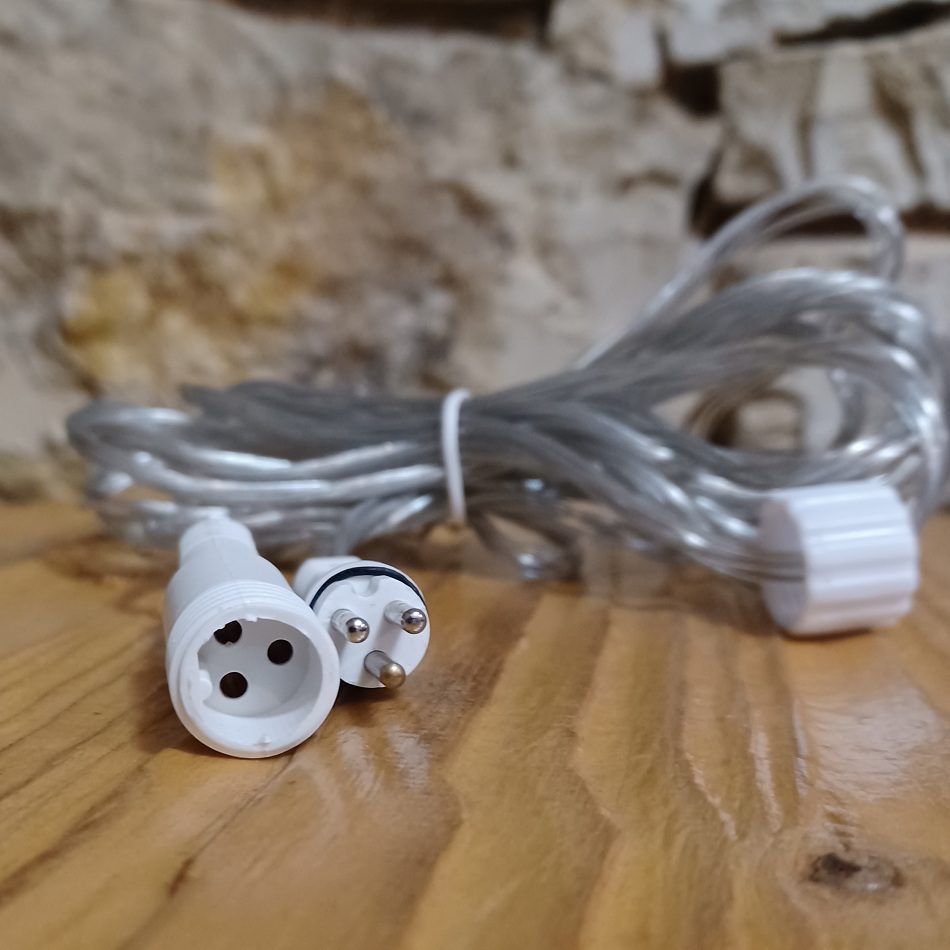Przedłużacz Hobby Line 3 m przezroczysty IP44