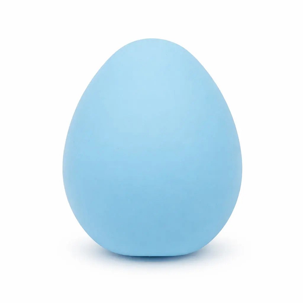 Dekoracja na jajko wielkanocne, 15 cm, jasnoniebieska, plastikowa, zewnętrzna