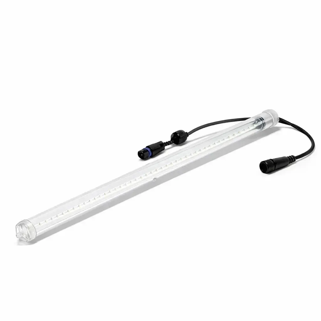 Easy Fix LED snowfall 80 cm, lodowa biel 96 diod LED, czarny kabel IP44, przedłużacz