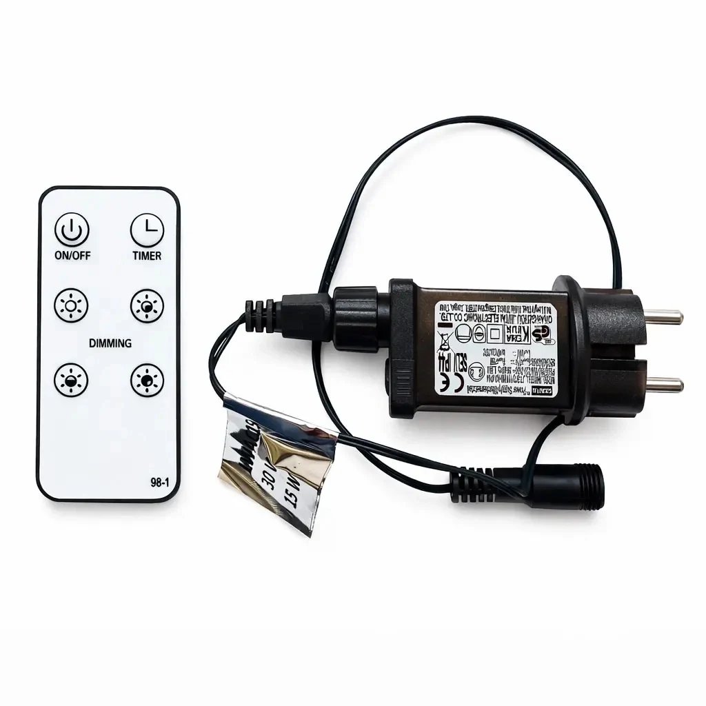 Transformator HOBBY LINE 15 W czarny, IP44 do zastosowań zewnętrznych, z kontrolerem i wyłącznikiem czasowym