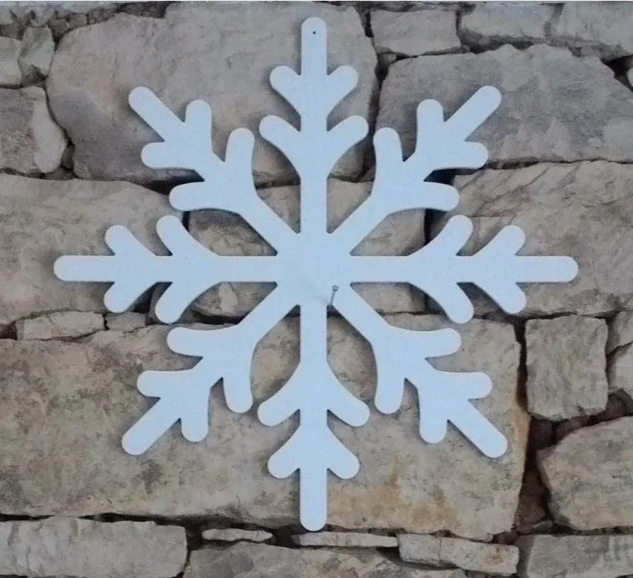 Ozdoba świąteczna płatek śniegu Wega, plastik 65 cm