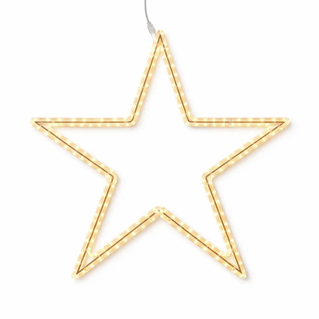 Easy Fix 2D LED star light VIII, Ø 65 cm, ciepły biały, wisząca, druk 3D