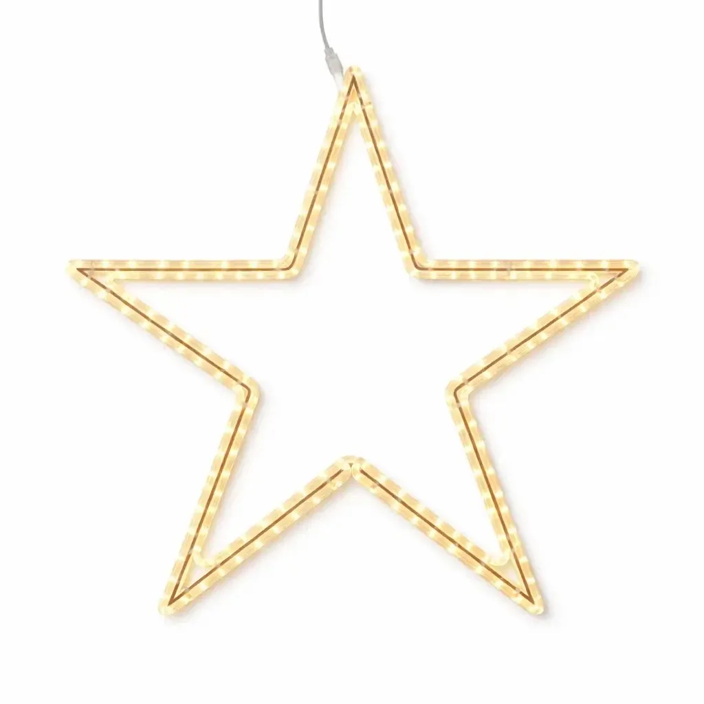 Easy Fix 2D LED star light VIII, Ø 65 cm, ciepły biały, wisząca, druk 3D