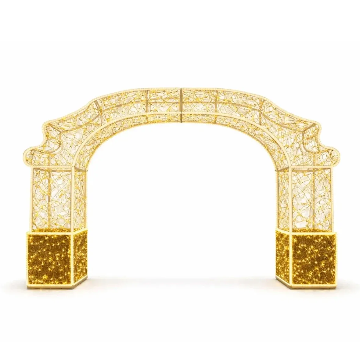 Eco Fix 3D – brama świetlna LED 470 × 350 × 150 cm, ciepła biel, 36 V, 95 W, 7 elementów