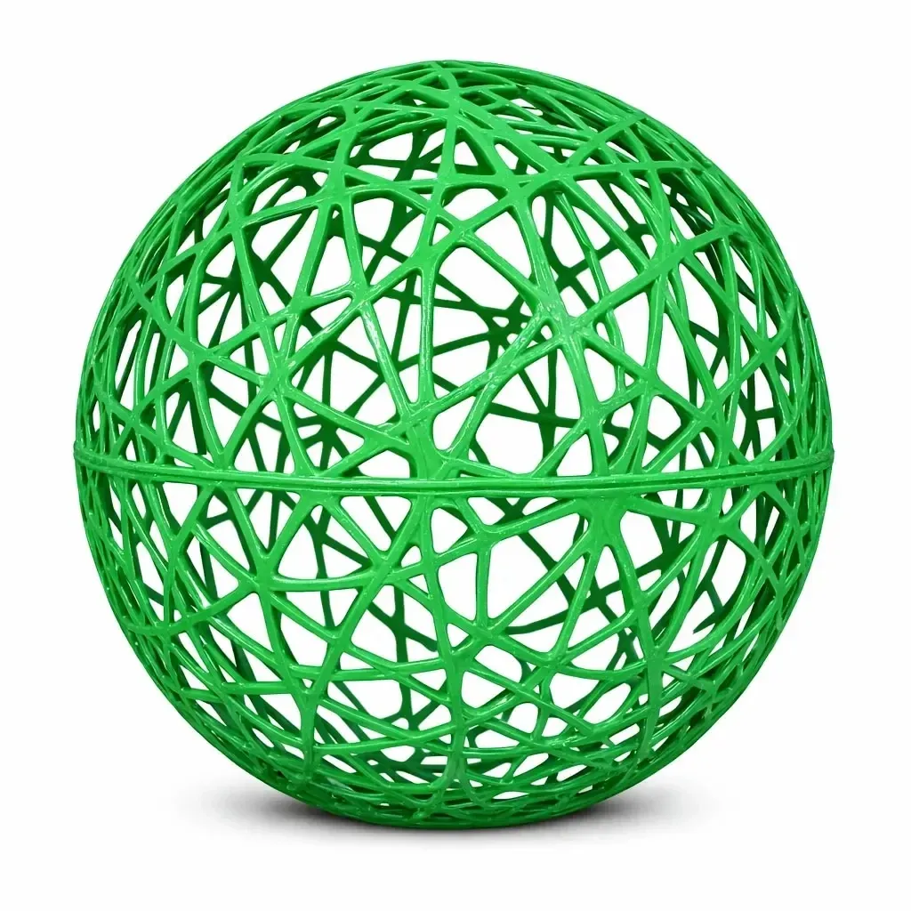 Kula 3D z włókna szklanego, średnica 130 cm, zielona, niepodświetlana