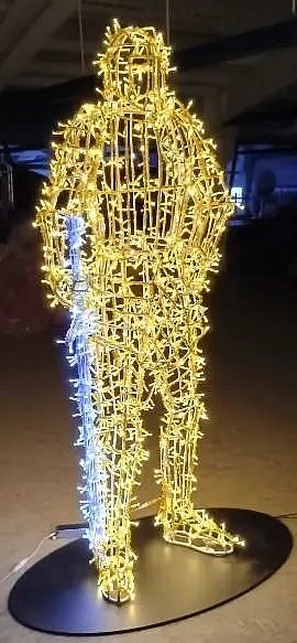Eco Fix 2D LED light knight, ciepły biały, aluminium