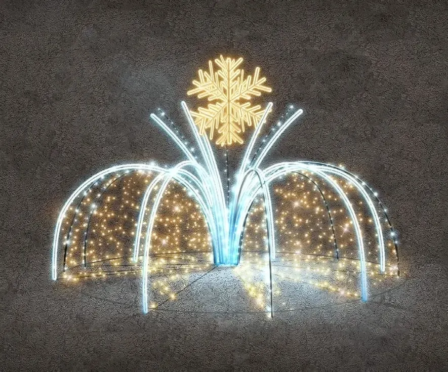 Fontanna świetlna LED, wys. 500 cm