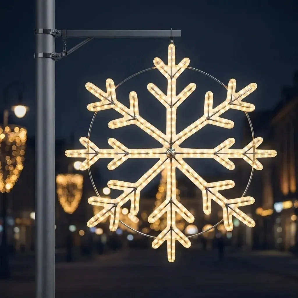 Zestaw reflektorów LED Easy Fix 2D do oświetlenia publicznego Ø 80 cm, ciepła biel, aluminium