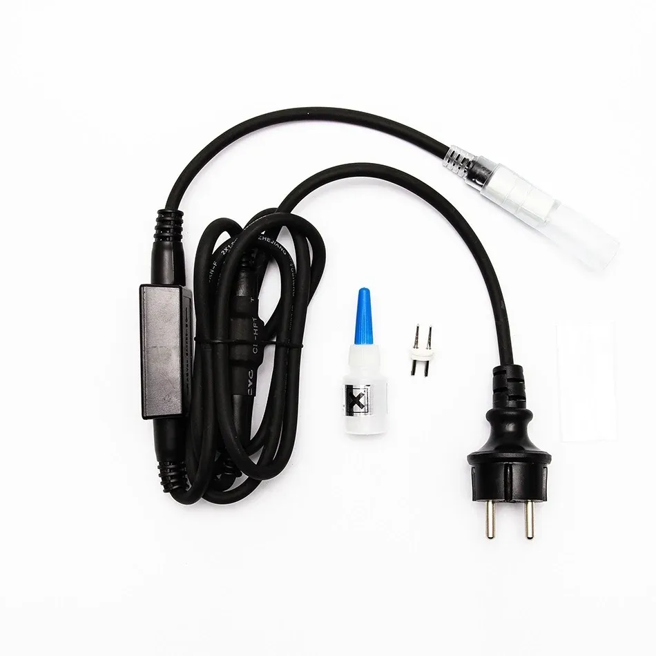 Zestaw startowy Easy Fix AC/DC do węży świetlnych, czarny, IP67, 480 W