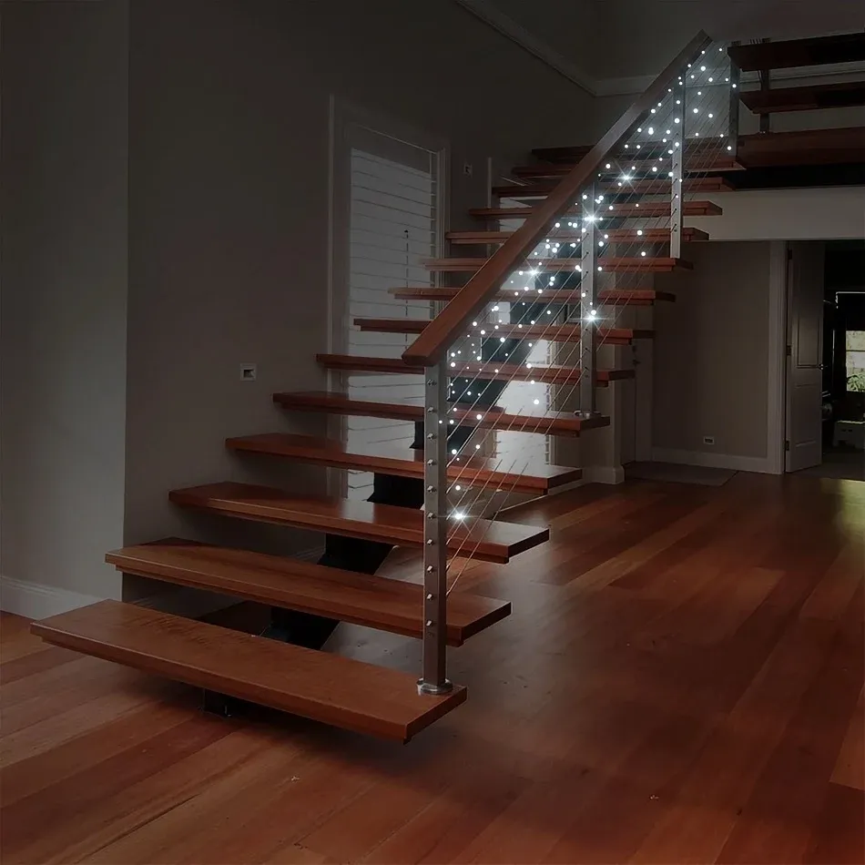 Zestaw oświetlenia LED do domu, HOBBY, 4+1 gratis, lodowata biel, zielony kabel