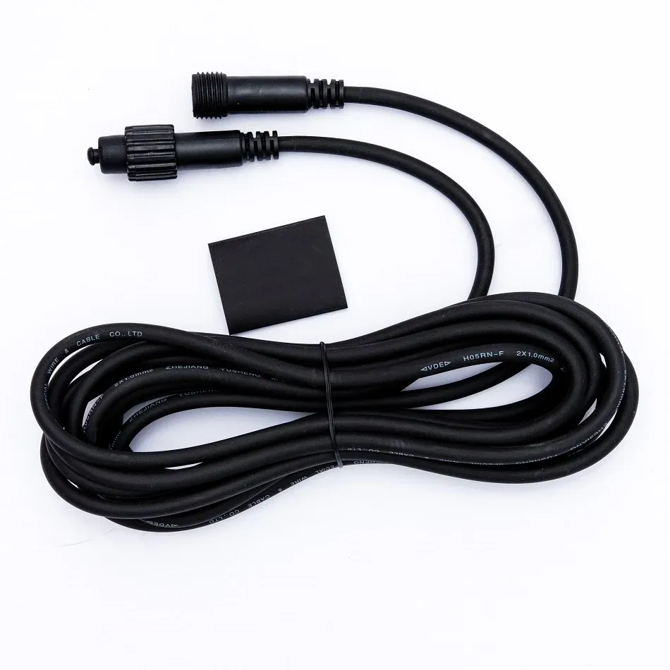 Przedłużacz Easy Fix, 5 m, czarny, IP67