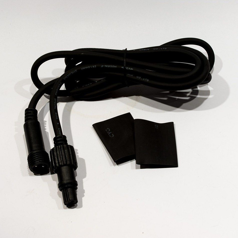 Przedłużacz Easy Fix 2 m, czarny, IP67