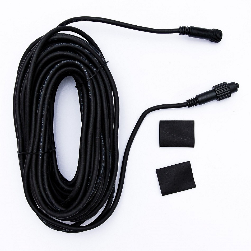 Przedłużacz Easy Fix 20 m, czarny, IP67