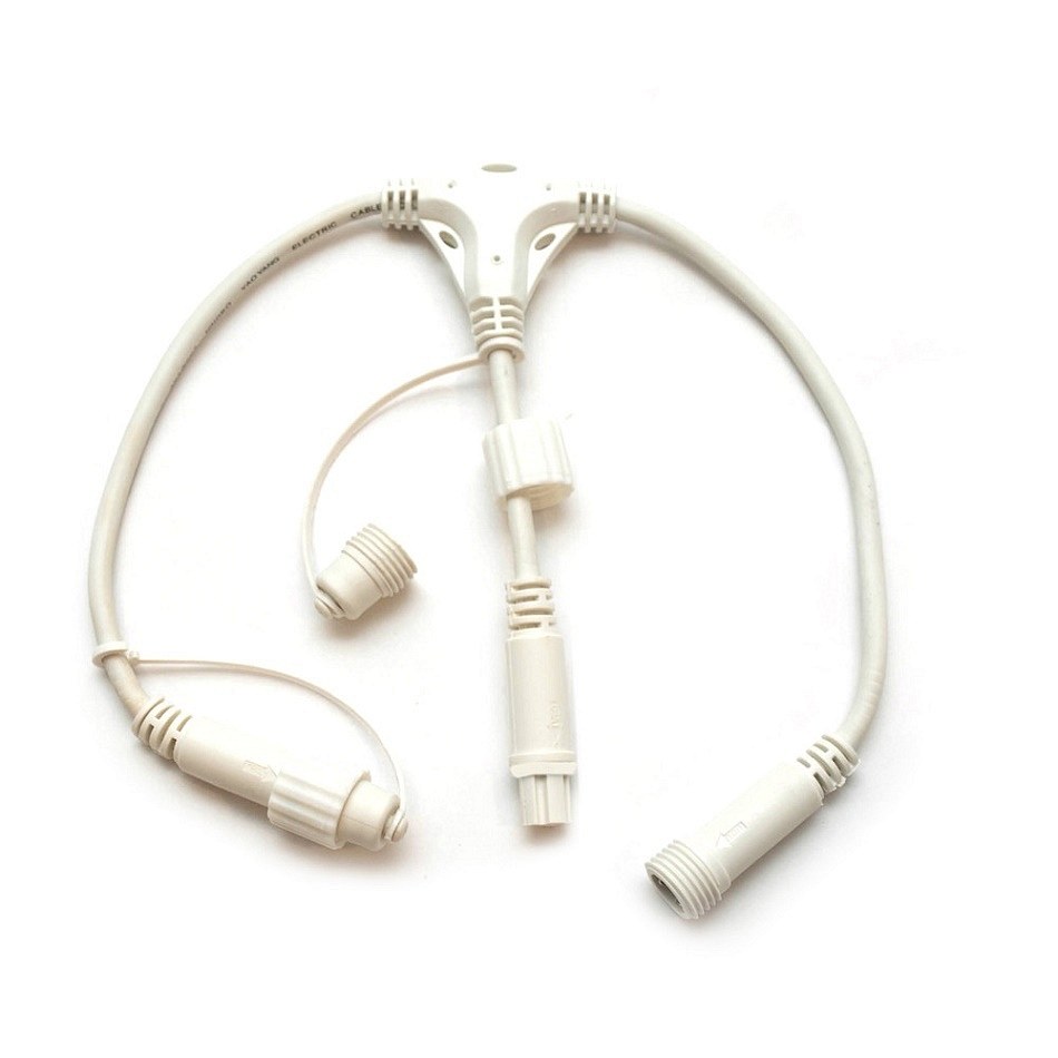 Koncentrator Easy Fix T, 2 wyjścia, biały, IP44