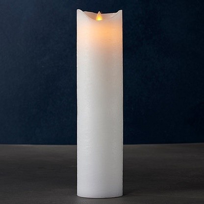 Ekskluzywna świeca LED Wax, 30 cm, biała